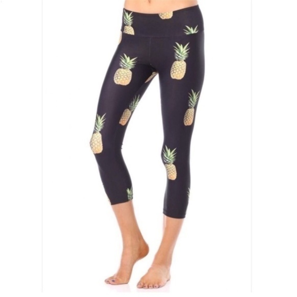 Goldsheep pineapple party Capri legging XS